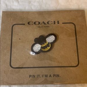 Coach Embroidered Bee Pin